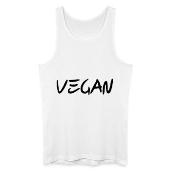 VEGAN - Droits des animaux - Biologique - Débardeur bio Homme - blanc - Devant