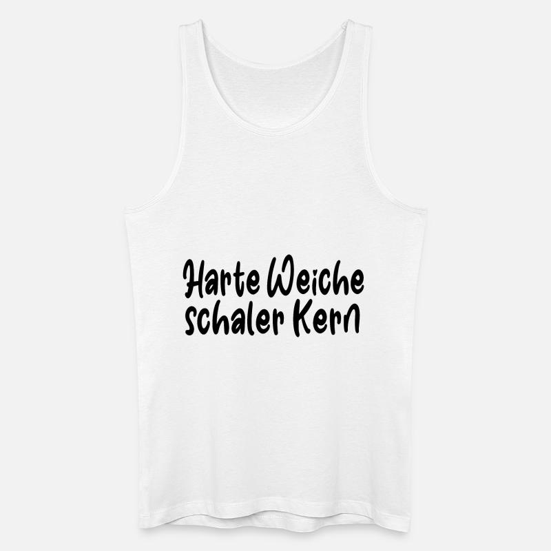 harte weiche schaler kern - Männer Bio Tank Top - Weiß