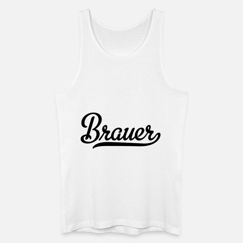 Brauer - Männer Bio Tank Top - Weiß