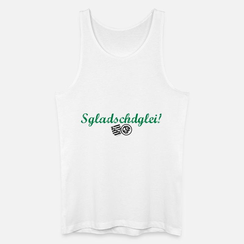 Sgladschdglei - Männer Bio Tank Top - Weiß