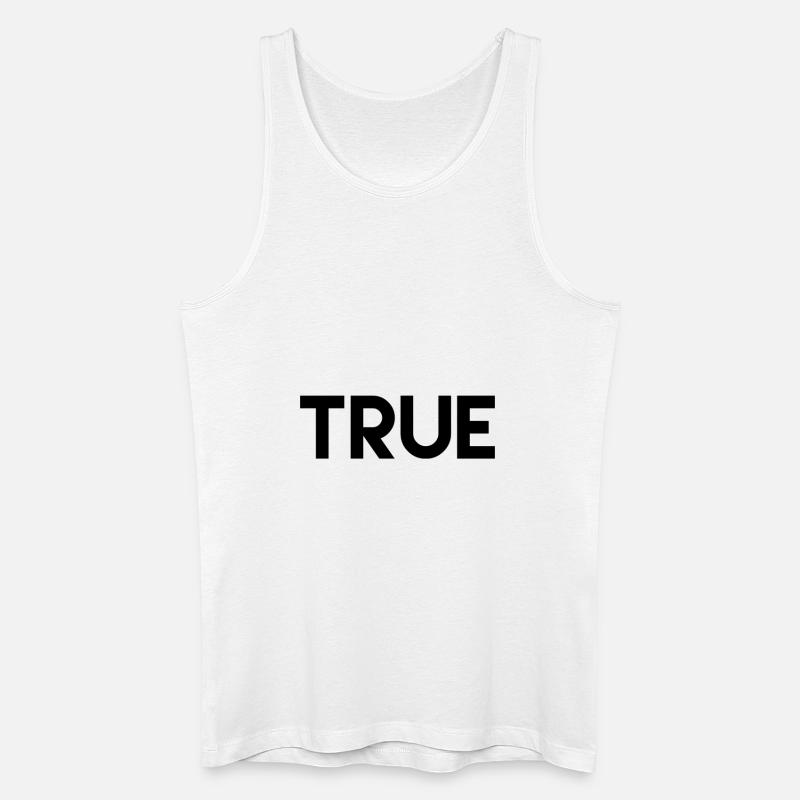 stylisches Design, true - Männer Bio Tank Top - Weiß