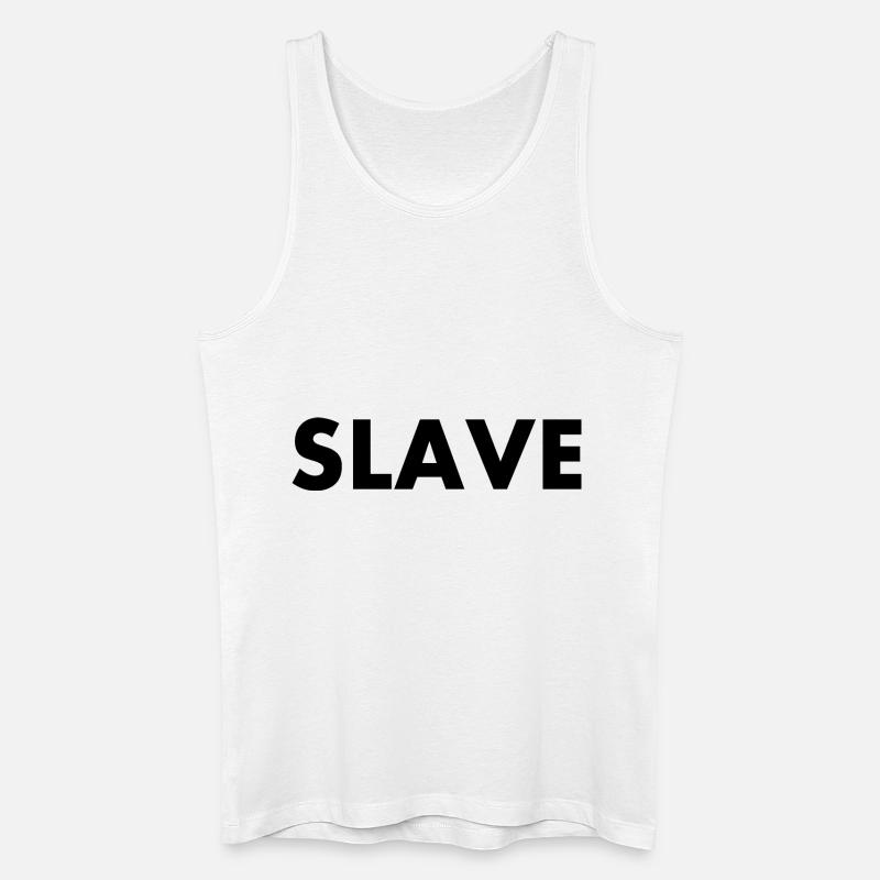 Slave - Männer Bio Tank Top - Weiß