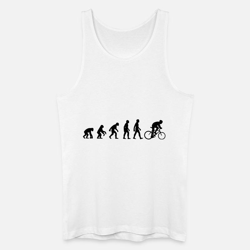 Bike Evolution - Männer Bio Tank Top - Weiß