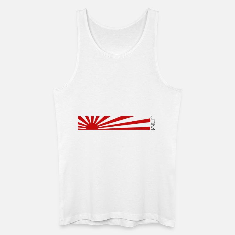 Conception de drapeau JDM - Débardeur bio Homme - blanc