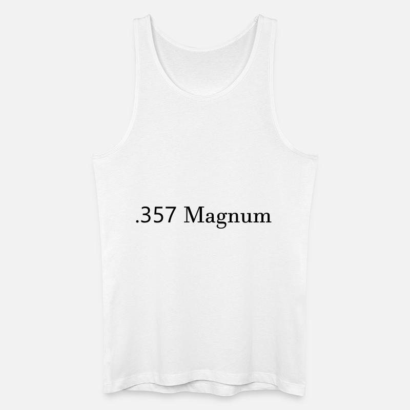 .357 Magnum - Männer Bio Tank Top - Weiß
