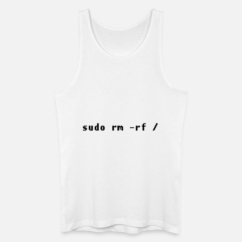 Funny Linux Admin Design - Men’s Organic Tank Top - white