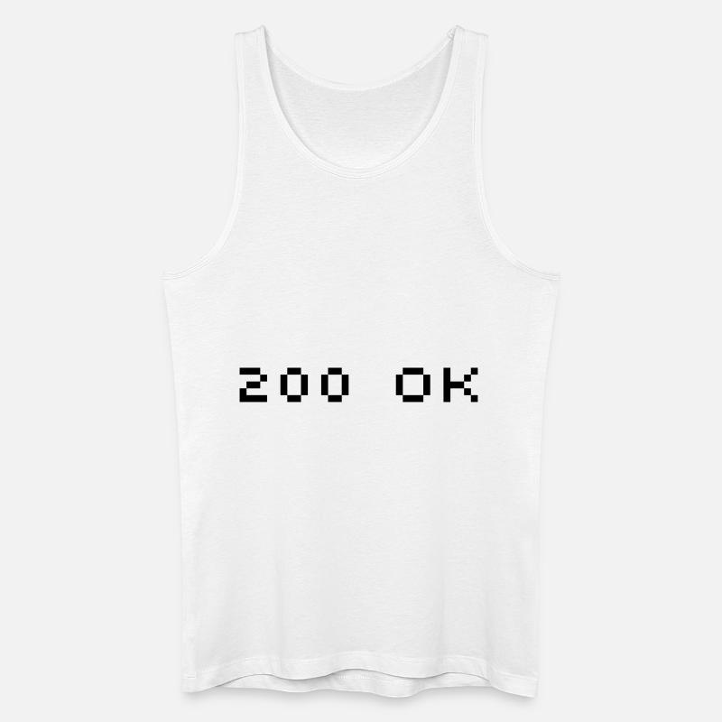 200 OK - Männer Bio Tank Top - Weiß