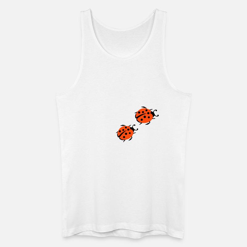 ladybug - marienkaefer - Männer Bio Tank Top - Weiß
