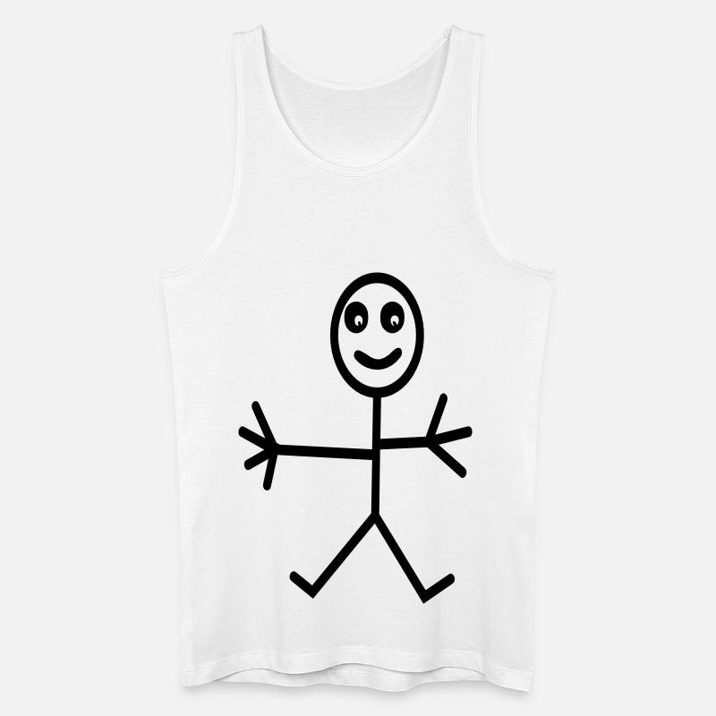 Comic - Männer Bio Tank Top - Weiß