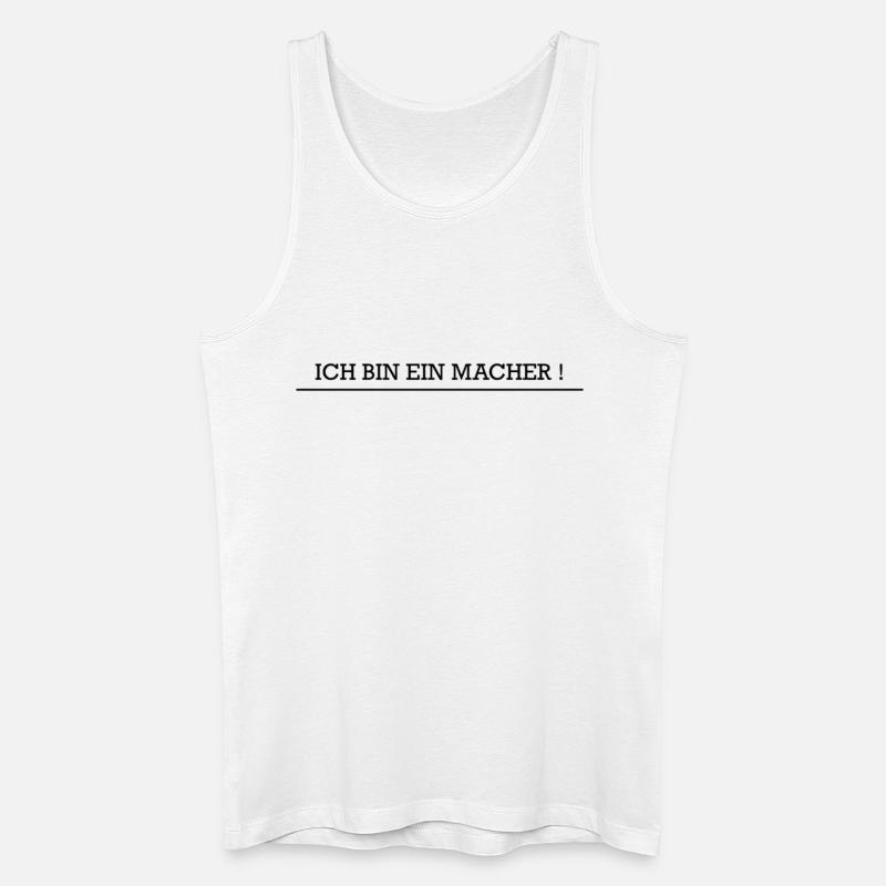 495F74FC EF30 436B A09E BA7FC87F810C - Männer Bio Tank Top - Weiß