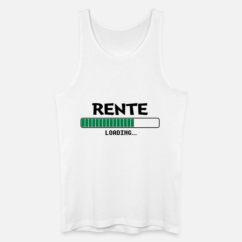 Rente Loading - Männer Bio Tank Top - Weiß