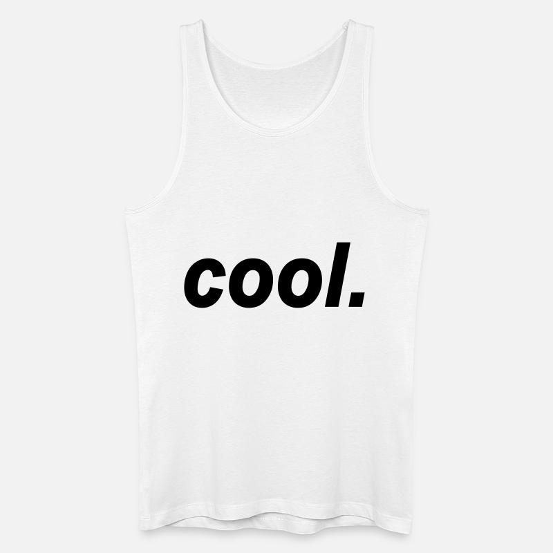 cool - Männer Bio Tank Top - Weiß
