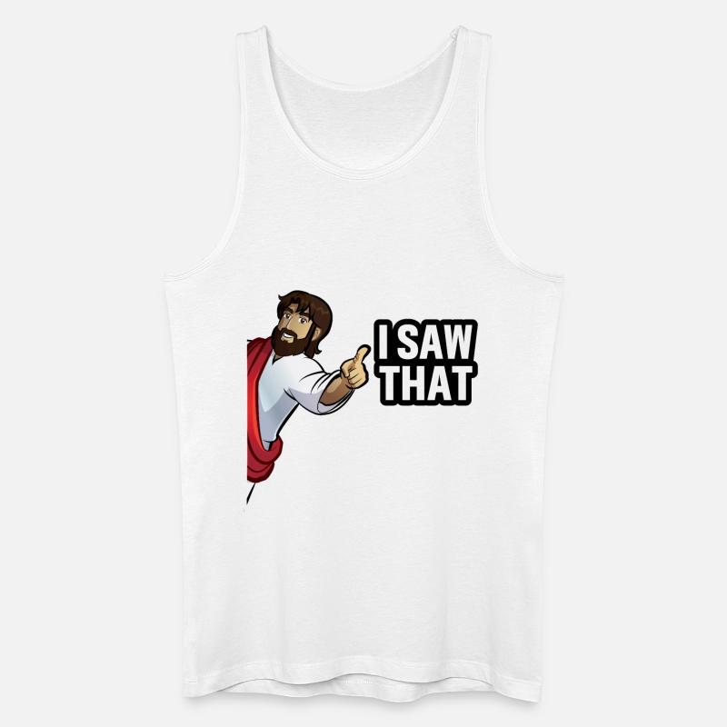 I saw That Jesus - Männer Bio Tank Top - Weiß