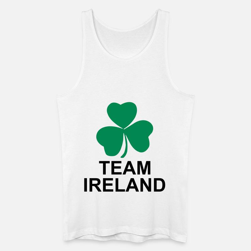 Team Ireland - Männer Bio Tank Top - Weiß