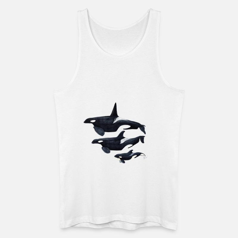 Orca - Schwertwal - ecause - Männer Bio Tank Top - Weiß