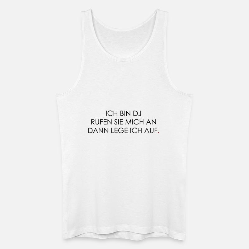 Ich bin DJ - Männer Bio Tank Top - Weiß
