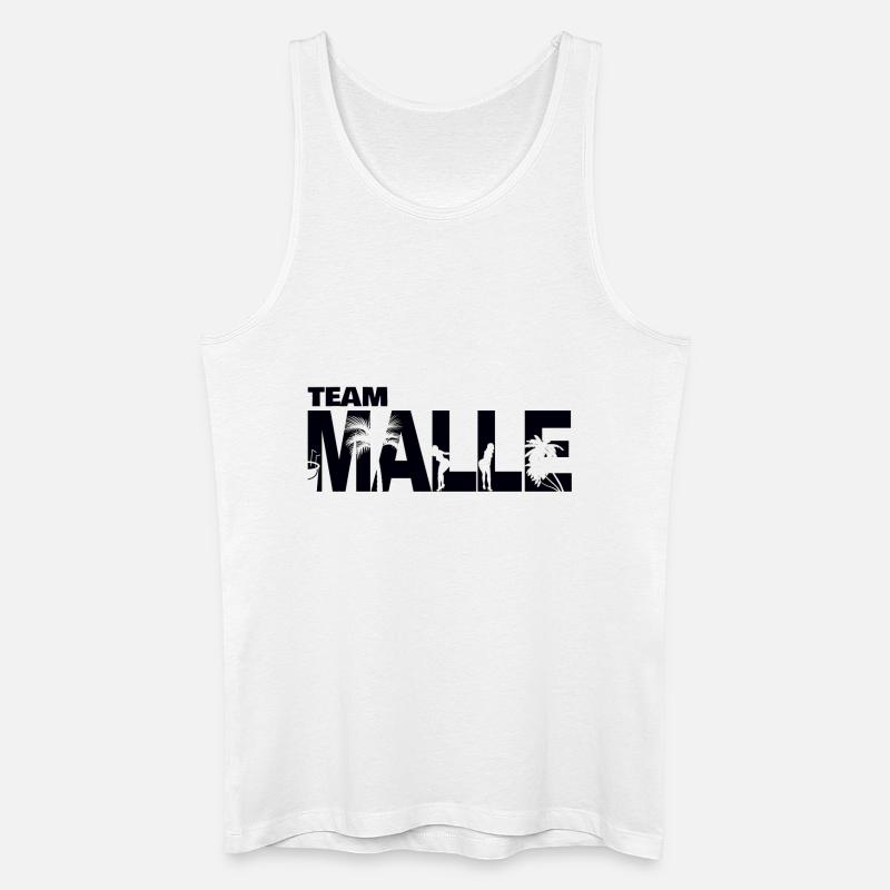 Team Malle 2 - Männer Bio Tank Top - Weiß