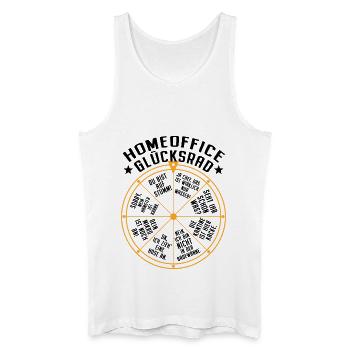 Homeoffice Glücksrad Büro Heimarbeit Home Office - Männer Bio Tank Top - Weiß - Vorne