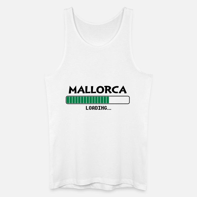 Mallorca loading loading bar - Men’s Organic Tank Top - white