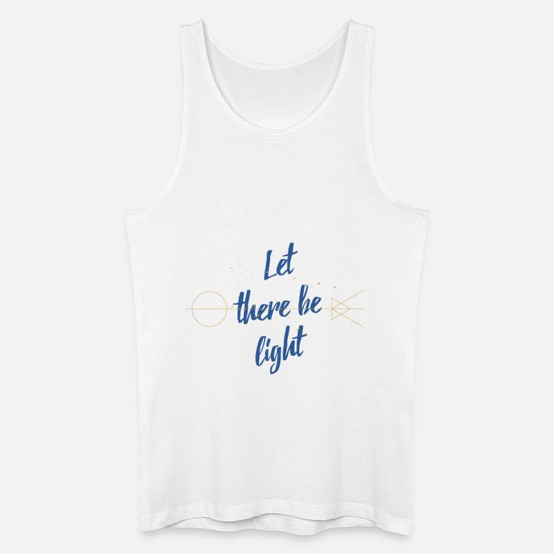 Let there be light - Débardeur bio Homme - blanc
