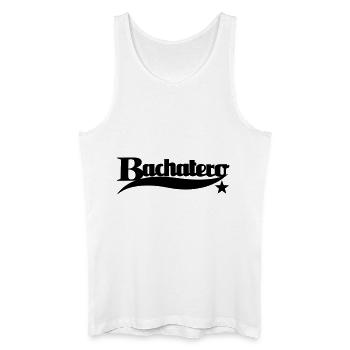 Bachatero Star - Bachata Dance Shirt - Men’s Organic Tank Top - white - Front