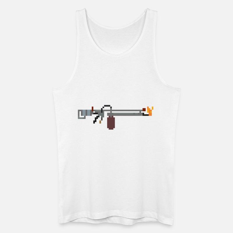 Flammenwerfer - Männer Bio Tank Top - Weiß
