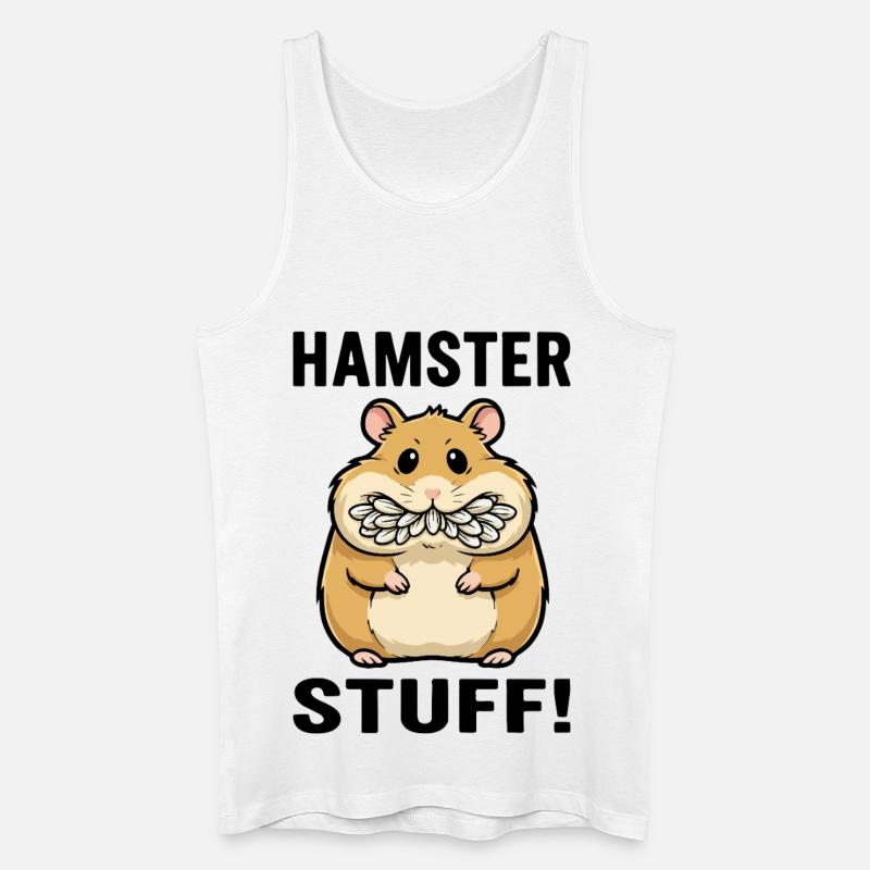 Hamster Stuff Samenwangen Nagetier - Männer Bio Tank Top - Weiß