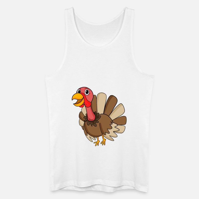 Truthahn - Männer Bio Tank Top - Weiß