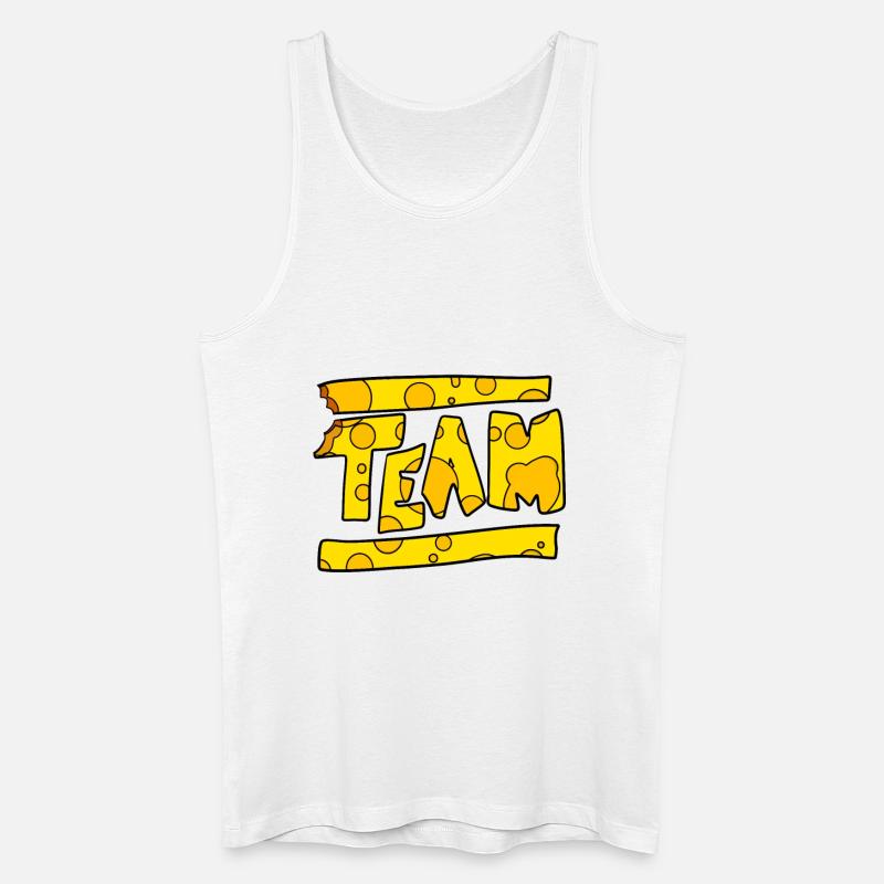 Käse Team - Männer Bio Tank Top - Weiß