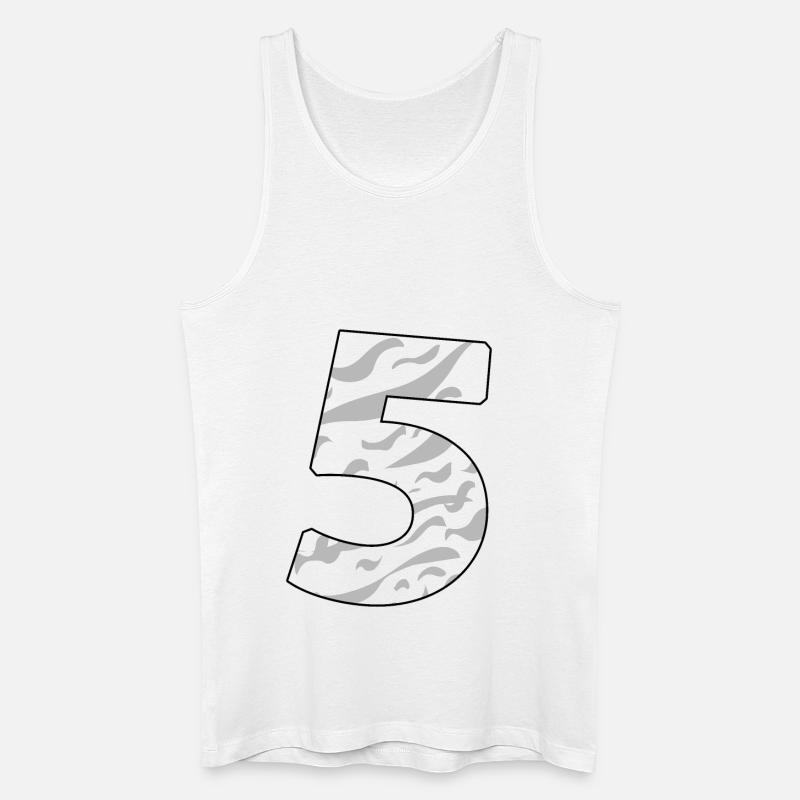 5 - Männer Bio Tank Top - Weiß