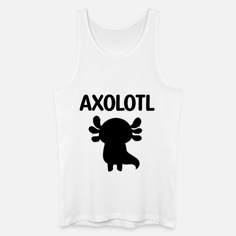 Axolotl - Männer Bio Tank Top - Weiß