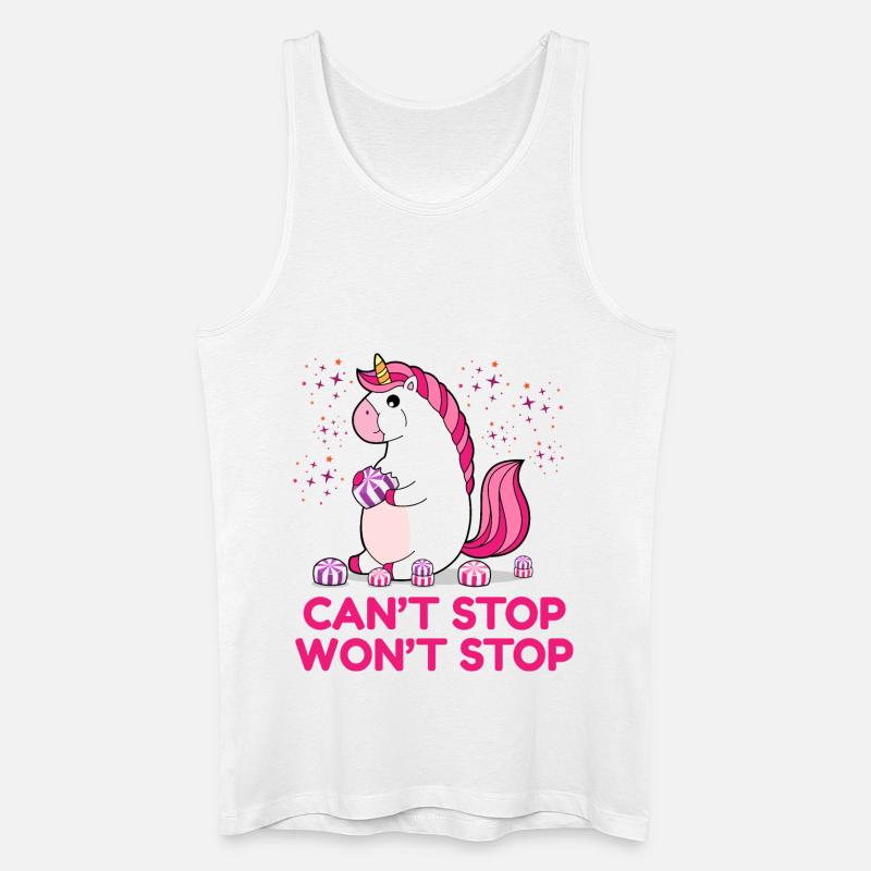 Can't Stop Won't Stop - Männer Bio Tank Top - Weiß