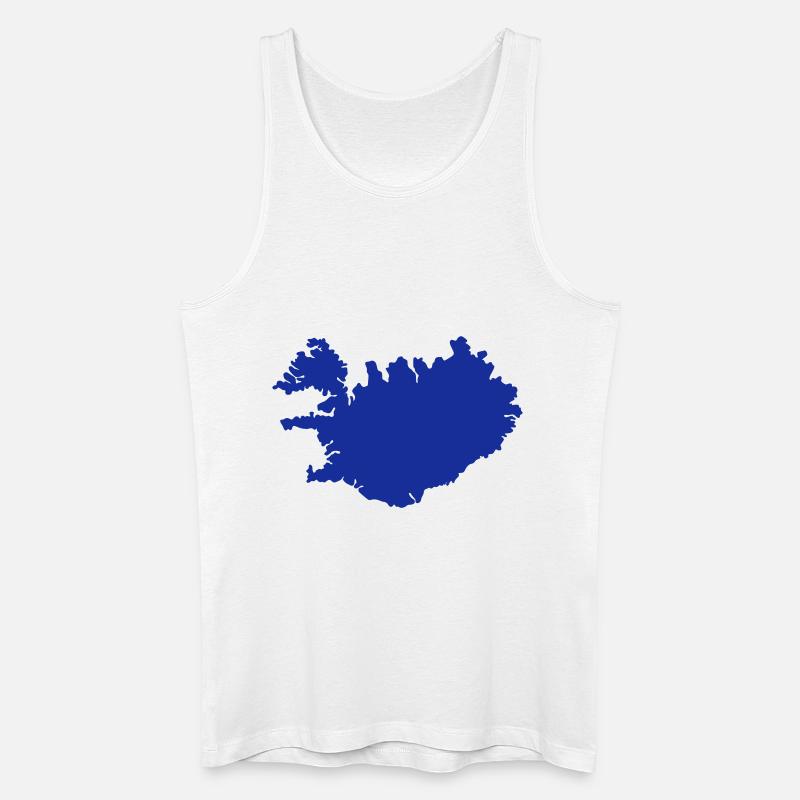 Island - Männer Bio Tank Top - Weiß