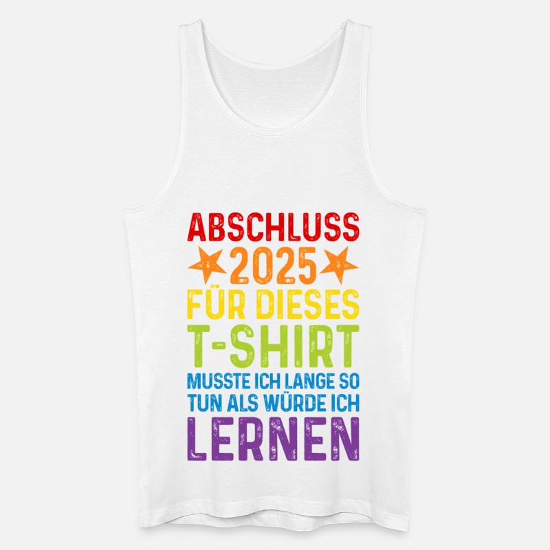 Abschluss 2025 - Männer Bio Tank Top - Weiß