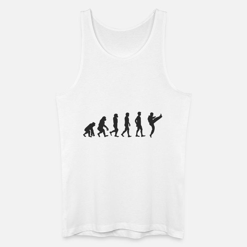 Evolution Karate - Débardeur bio Homme - blanc