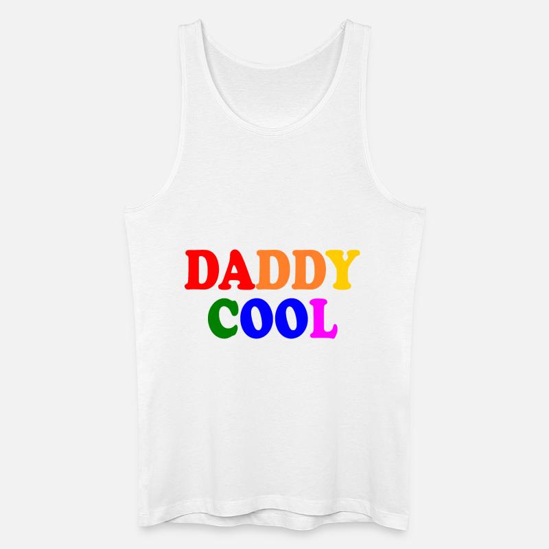 Daddy cool - Männer Bio Tank Top - Weiß