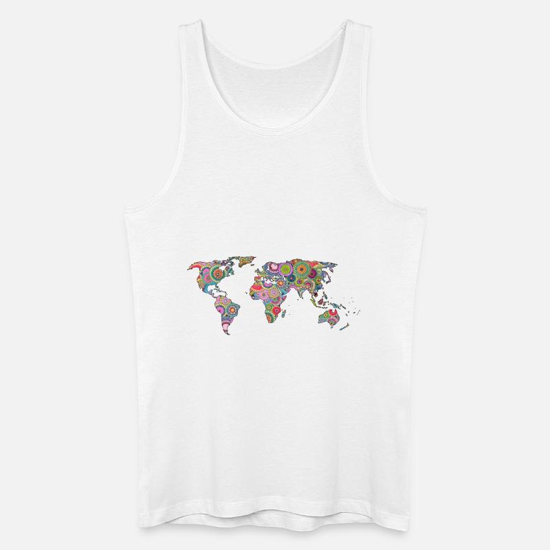 Hipsters' Welt - Männer Bio Tank Top - Weiß