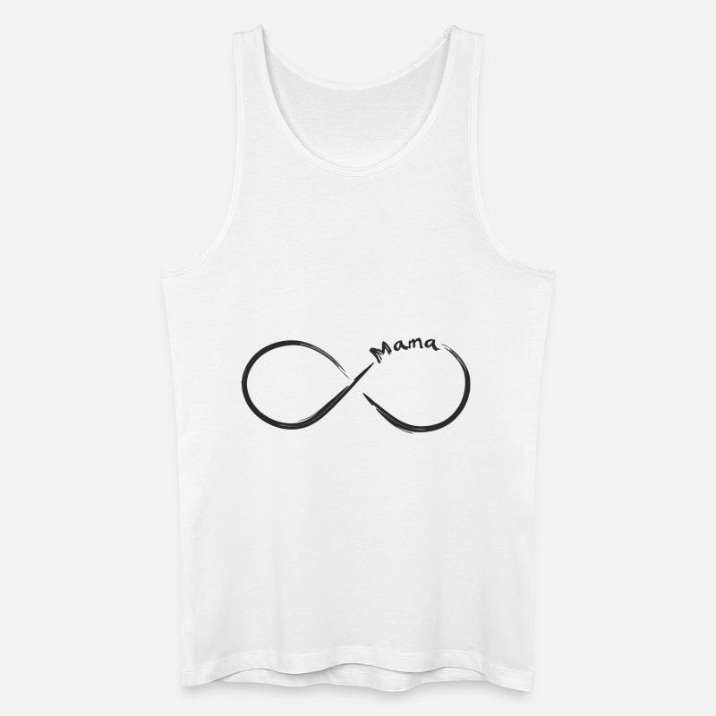Unendlichkeit Mama - Männer Bio Tank Top - Weiß