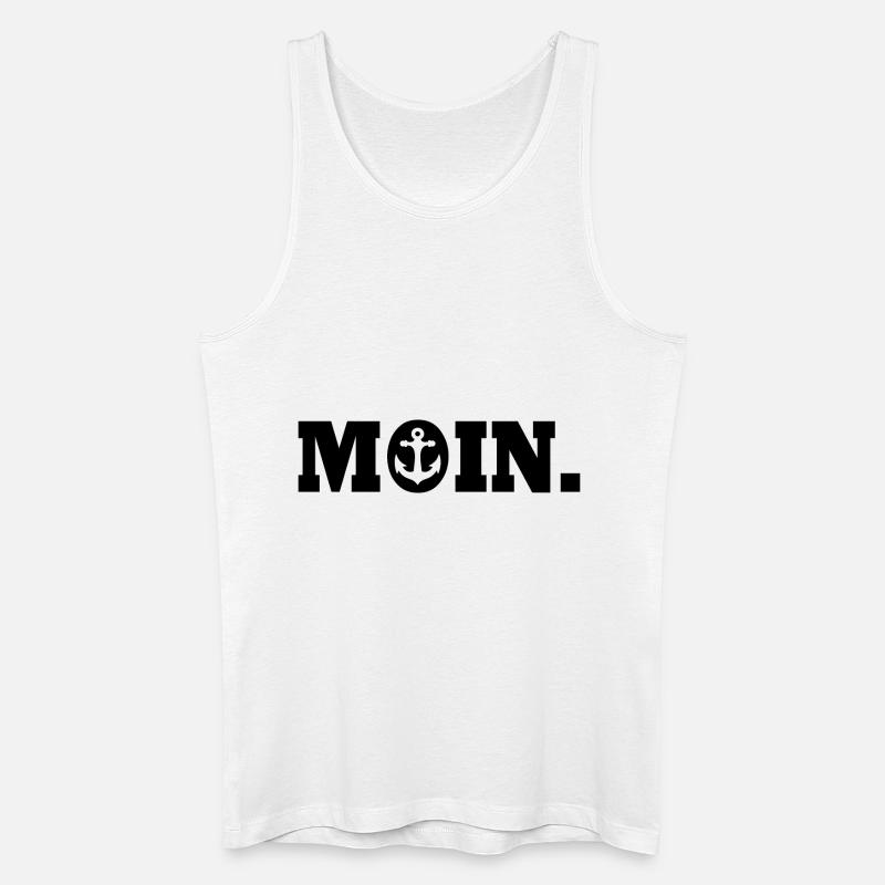 Moin - Männer Bio Tank Top - Weiß