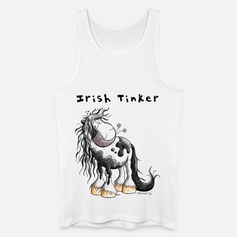 Süßer Irish Tinker - Männer Bio Tank Top - Weiß