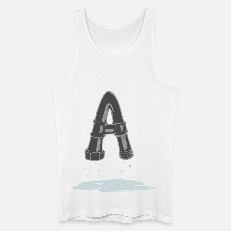 rohr a - Männer Bio Tank Top - Weiß