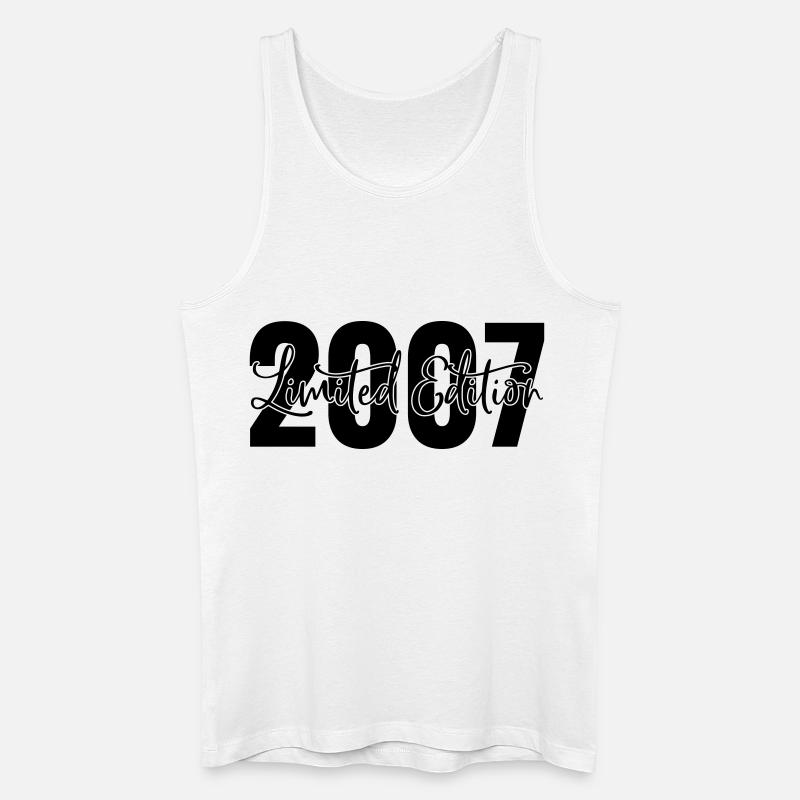 Limited edition 2007 - Männer Bio Tank Top - Weiß