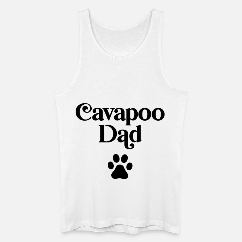 Cavapoo Dad - Men’s Organic Tank Top - white