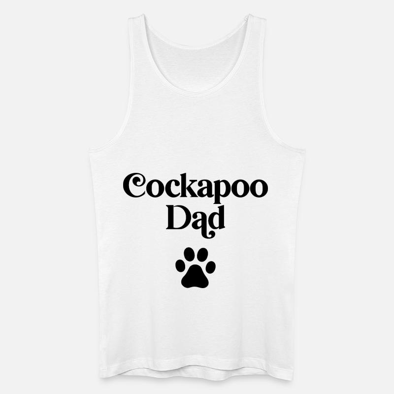 Cockapoo Papa - Männer Bio Tank Top - Weiß