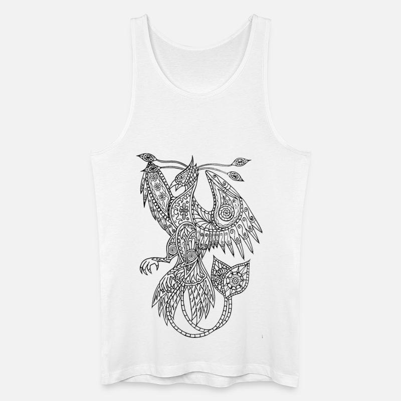 Aufstieg des Phönix - Männer Bio Tank Top - Weiß