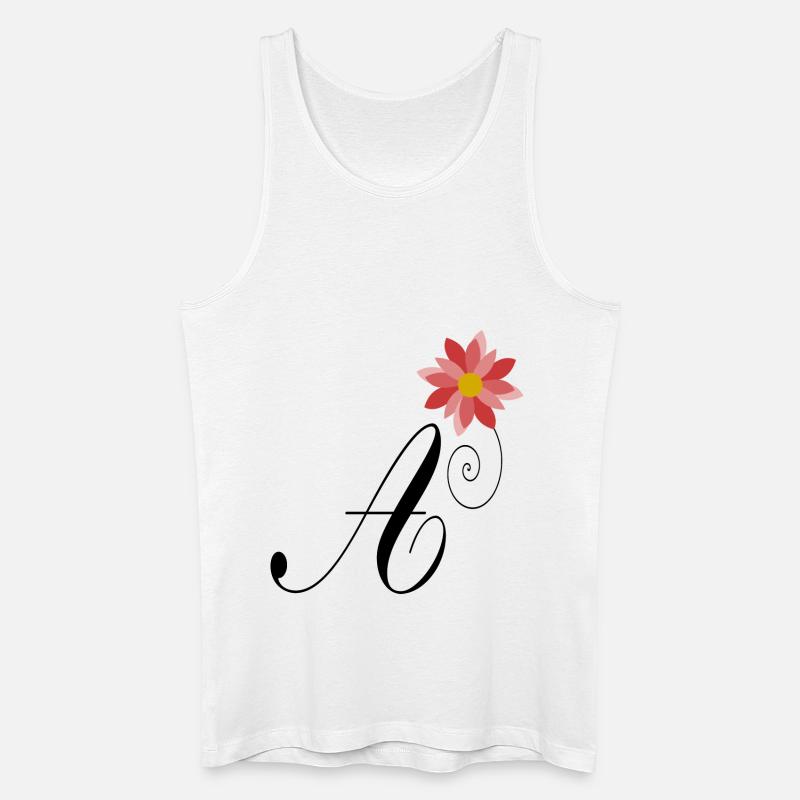 A. ALPHABET. LIEBE - Männer Bio Tank Top - Weiß