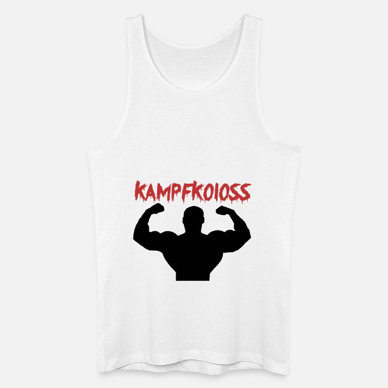 Kampfkoloss Training Motivaton Geschenk - Männer Bio Tank Top - Weiß