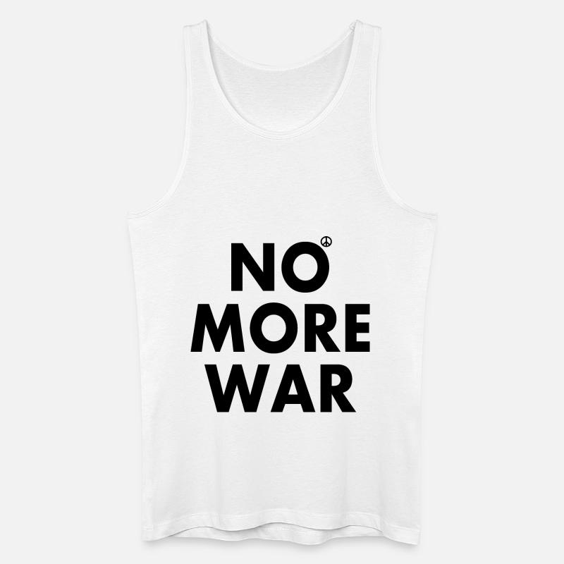 No more war - Männer Bio Tank Top - Weiß