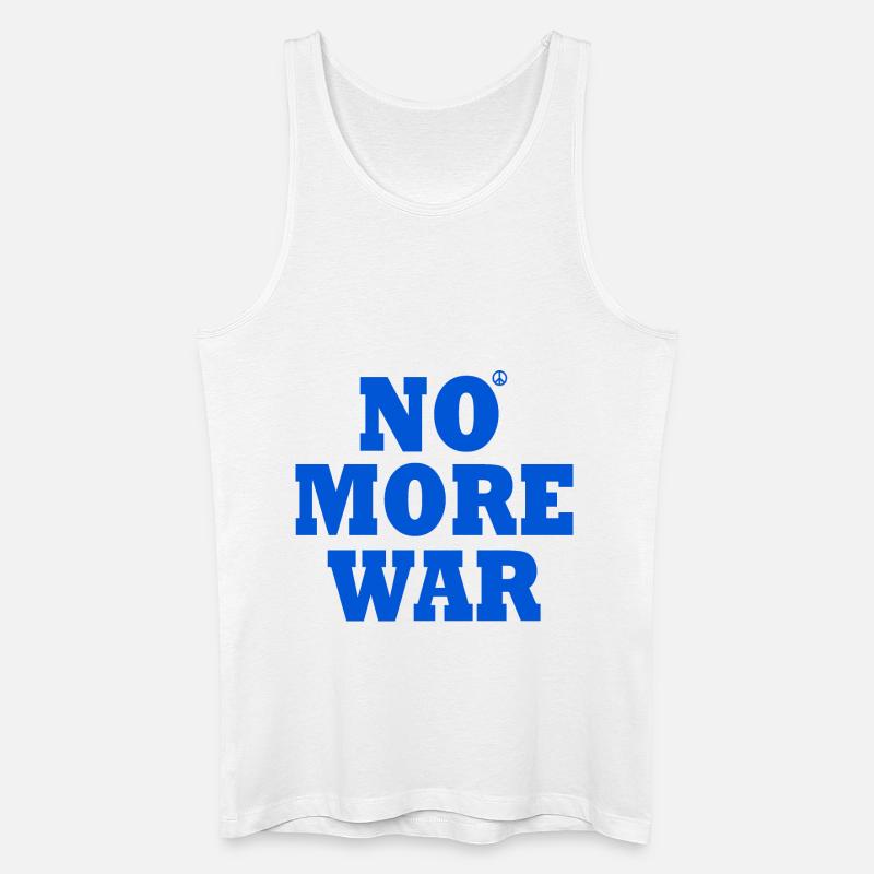 No more war - Männer Bio Tank Top - Weiß