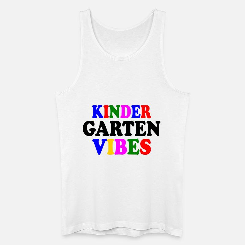 kindergarten vibes - Männer Bio Tank Top - Weiß